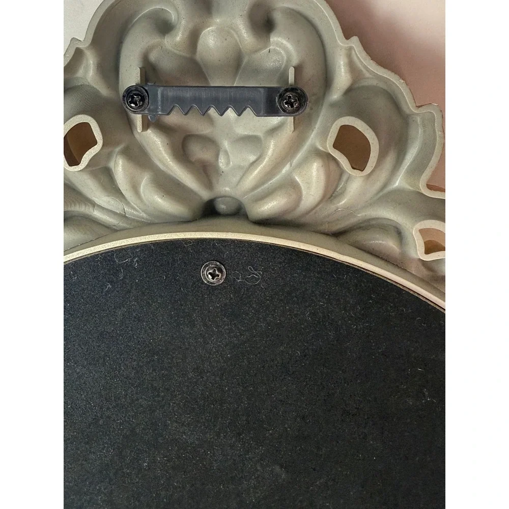 Vintage Style Ornate Gold Baroque Wall Mirror Scrollwork Shield Frame
